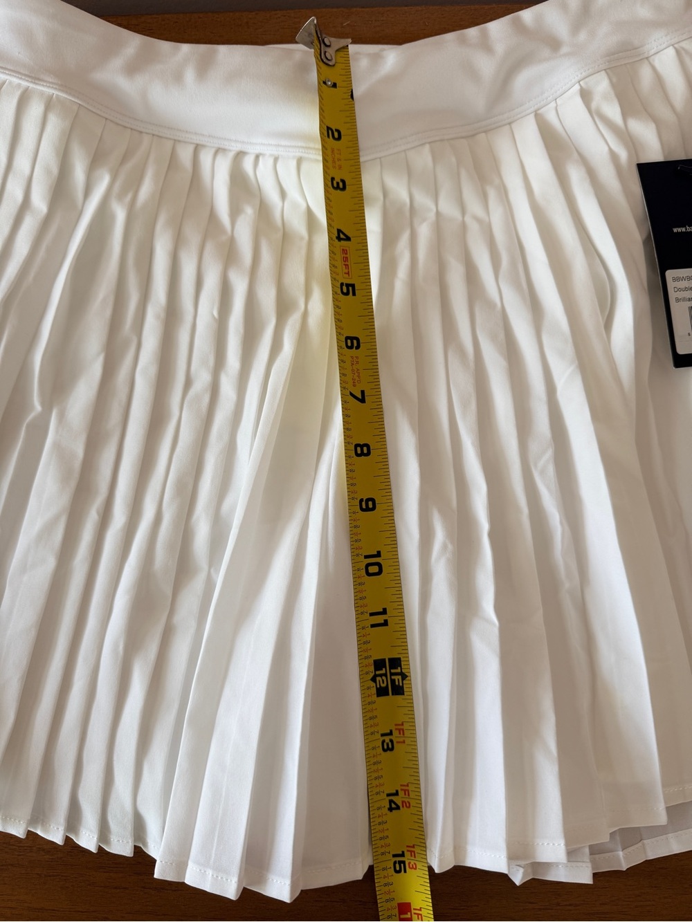 NWT Bad Birdie Double Down Pleated Golf Skort White Size Large - Picture 8 of 9